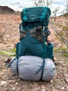 View of the Osprey Eja Backpack