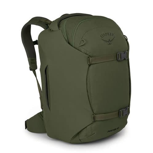 A Osprey Porter 46L on a white background