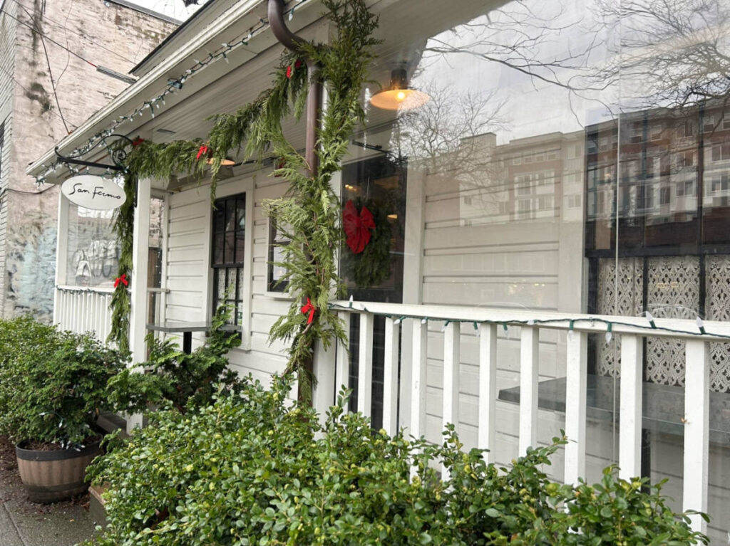 Exterior view of the San Fermo restaurant