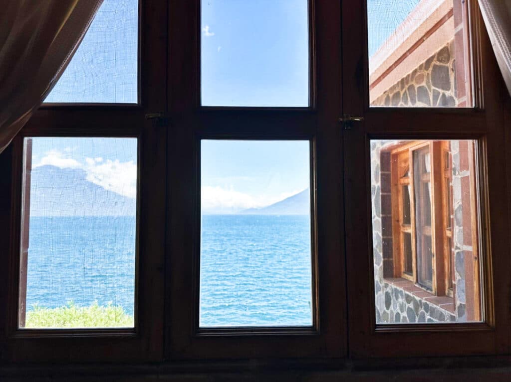 View outside from the room's window in La Casa del Mundo