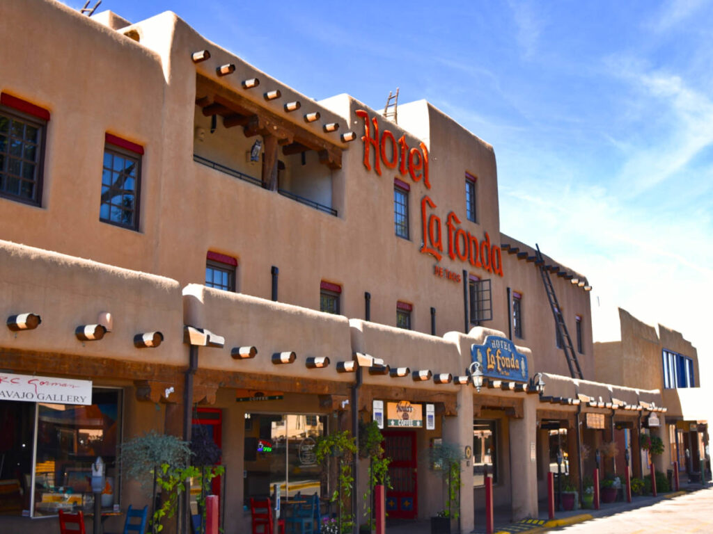 Exterior view of the Hotel La Fonda