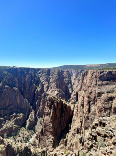Overlooking view of the Black Canyon of the Gunnison