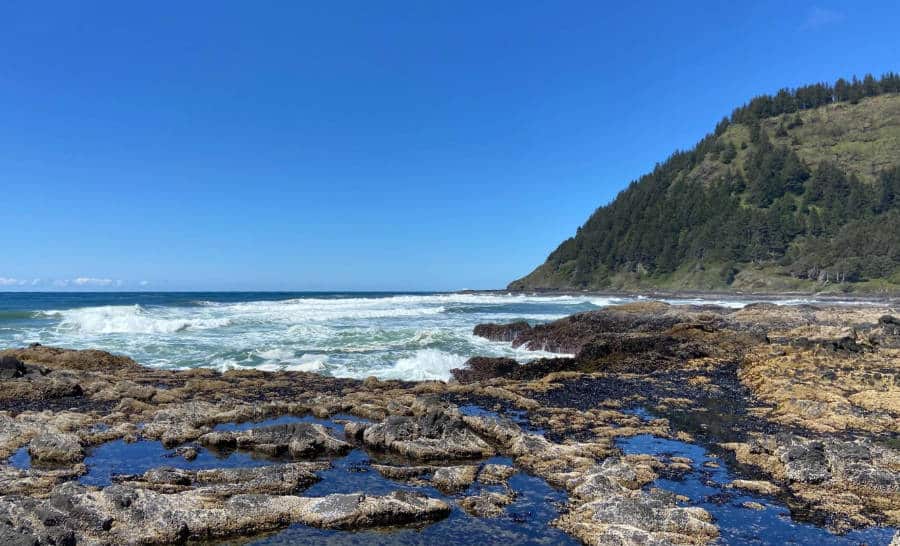 View at the coastline of Pacific Coast Highway