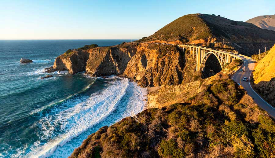 View from the Pacific Coast Highway in Los Angeles