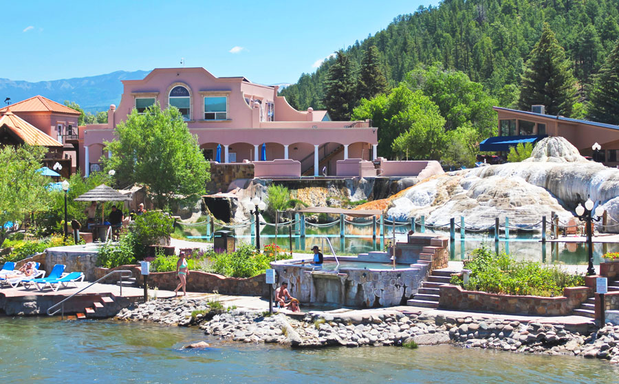 View of people having their time at Pagosa Hot Springs Resort