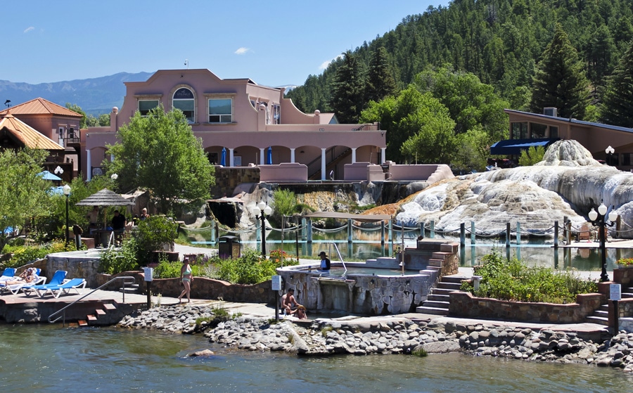 View of springs and spa in Pagosa Springs