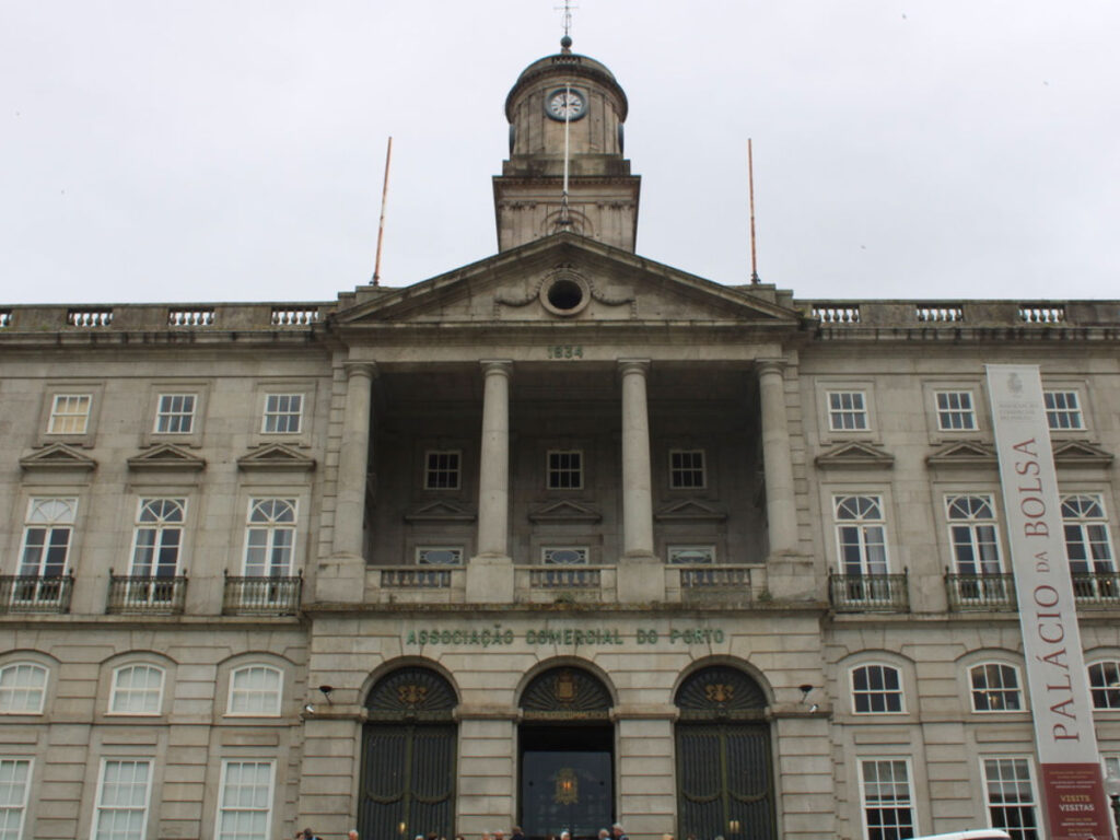 Exterior view of the Palácio da Bolsa