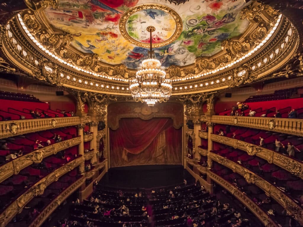 View from the inside of the Palais Garnier