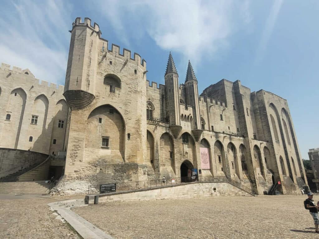 The Palais des Papes from the outside