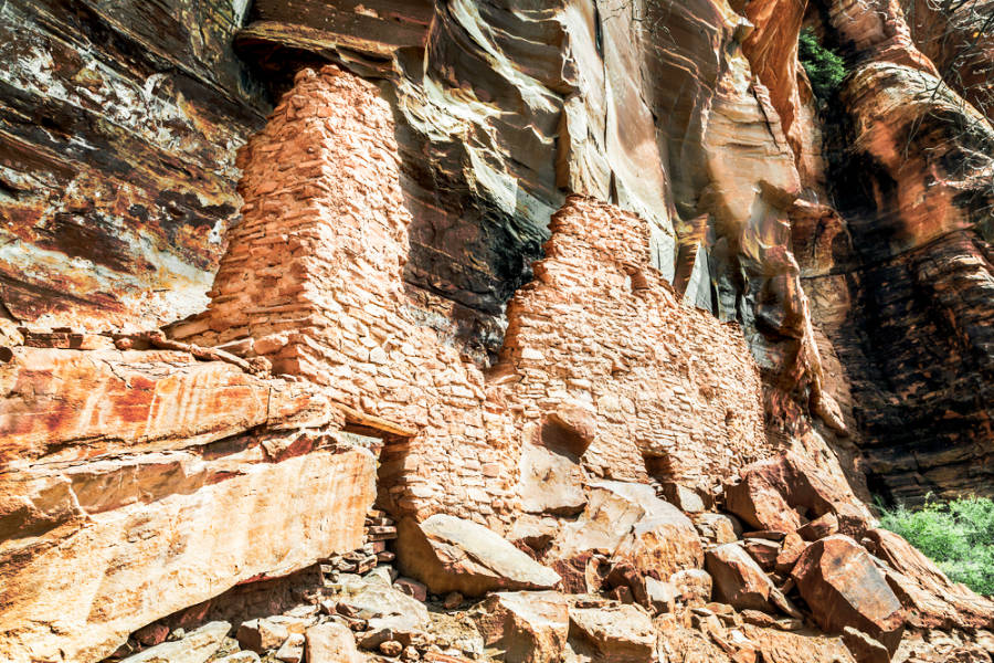 Rock formations below the Palatki Heritage Site, near Sedona, Arizona