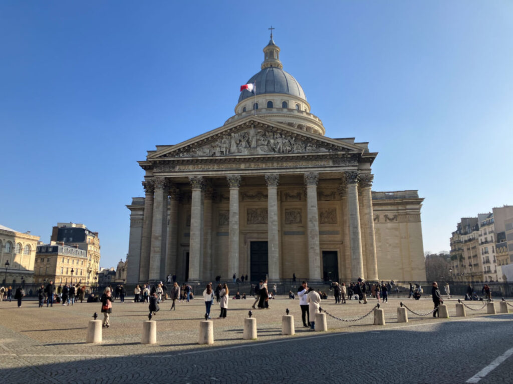 View outside the Panthéon in the 5th arrondissement