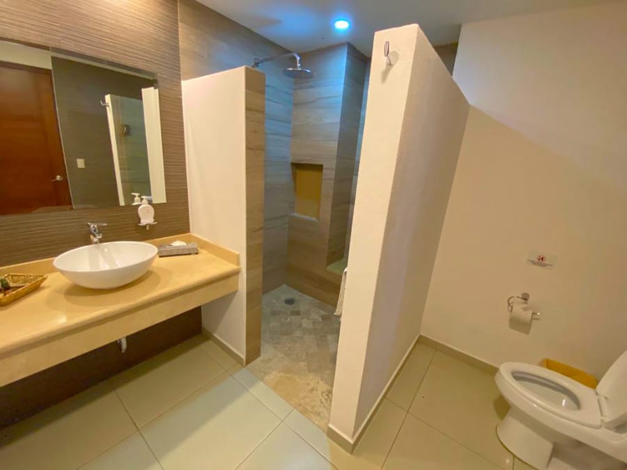 View inside the bathroom in Paramar Beachfront