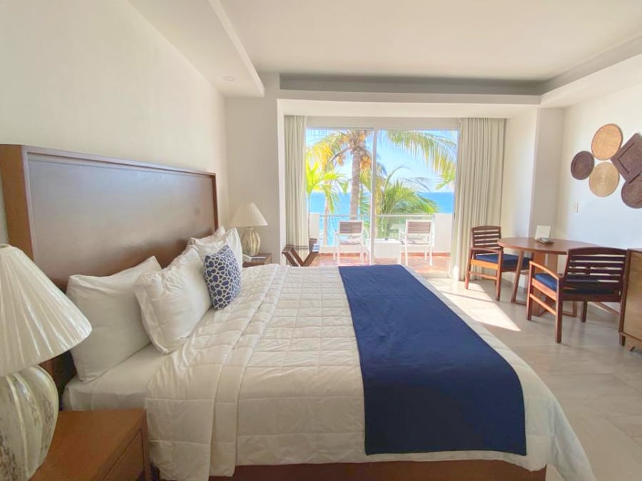 View of the bed in Paramar Beachfront