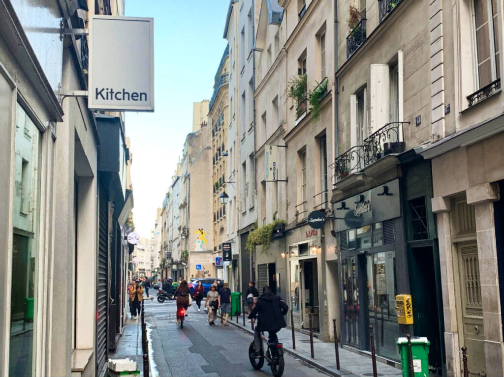 Kitchen's signage outside the restaurant