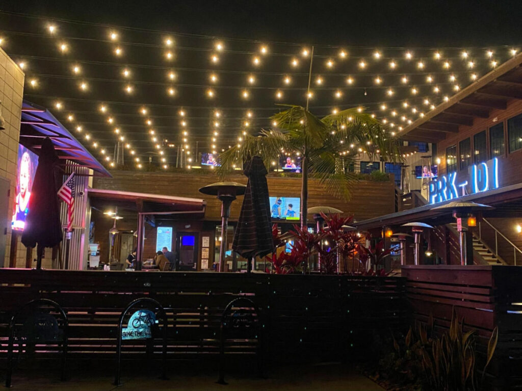 View of Park 101 at night