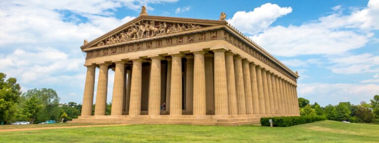 View of the Parthenon at Centennial Park in Nashville