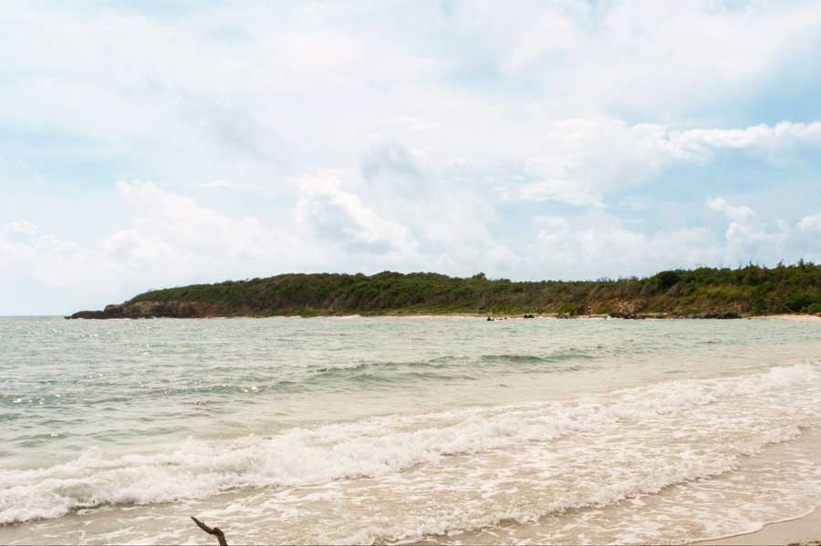 View of the Pata Prieta Beach in Vieques