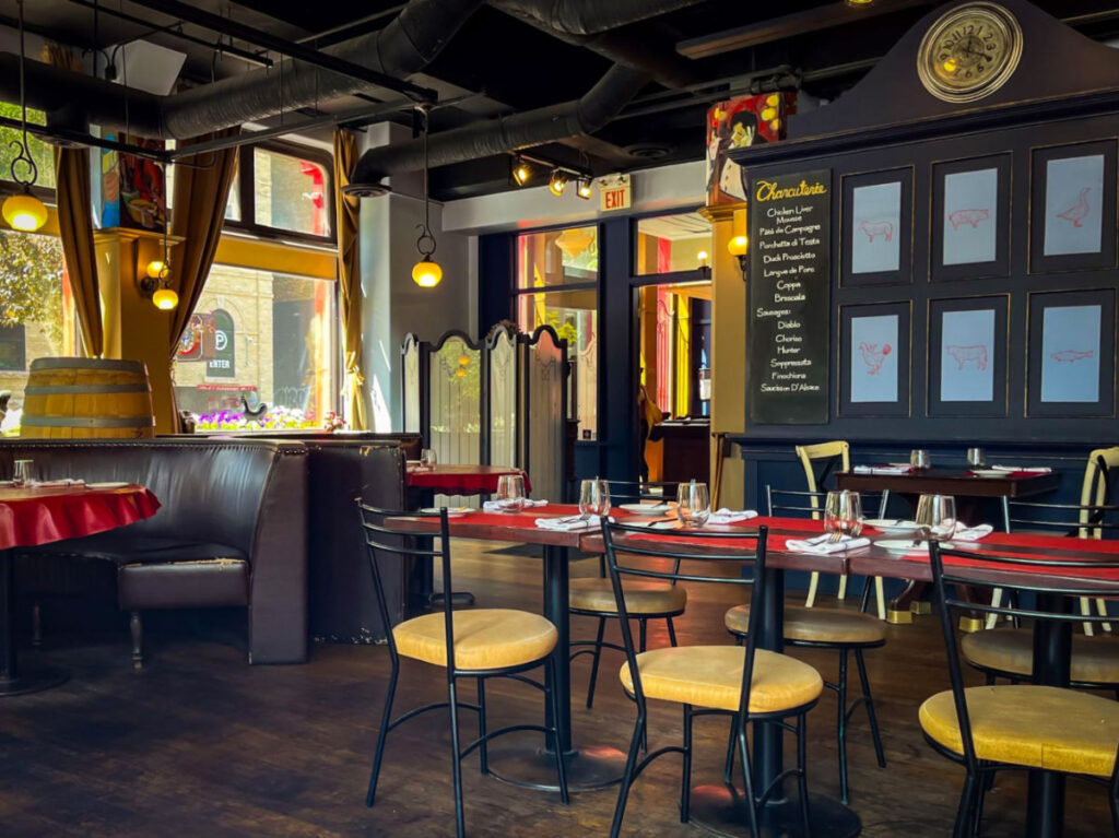 Interior view of the Peasant Cookery