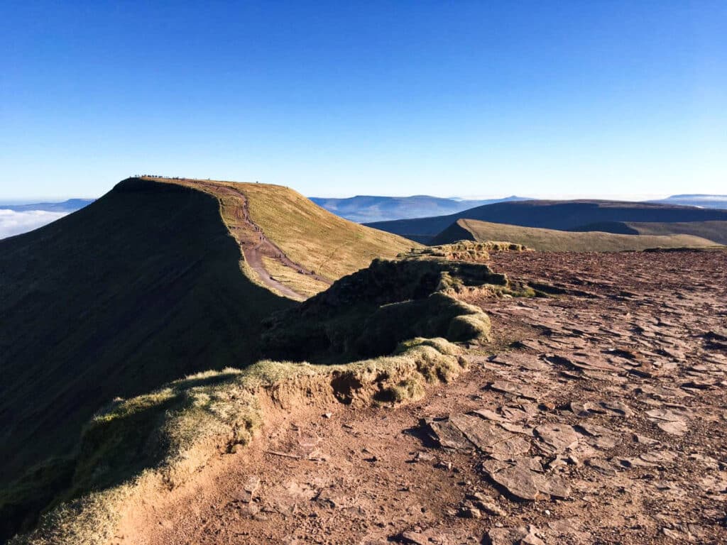 View at the highest peak of Pen y Fan