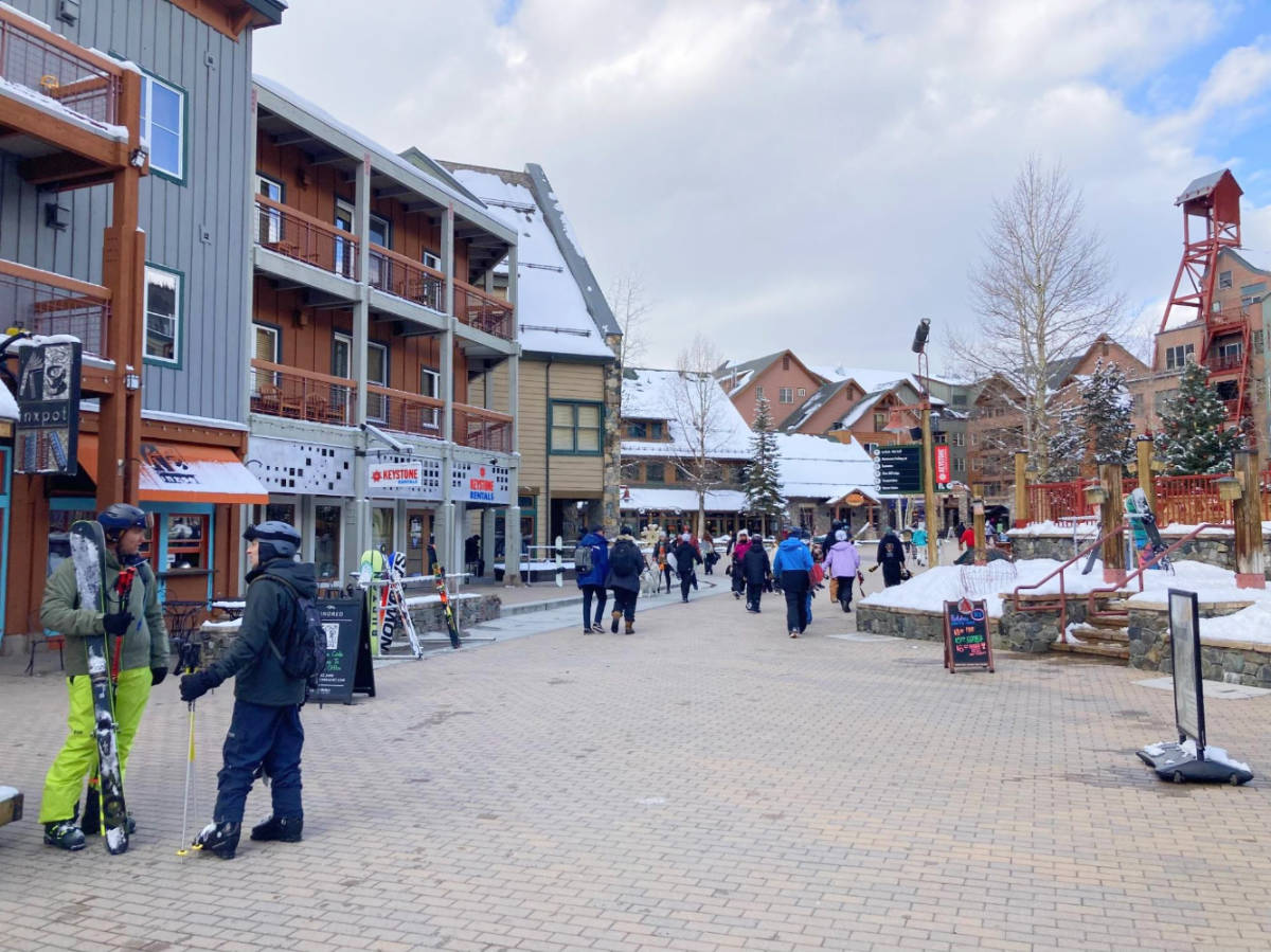 View of people at the River Run Village