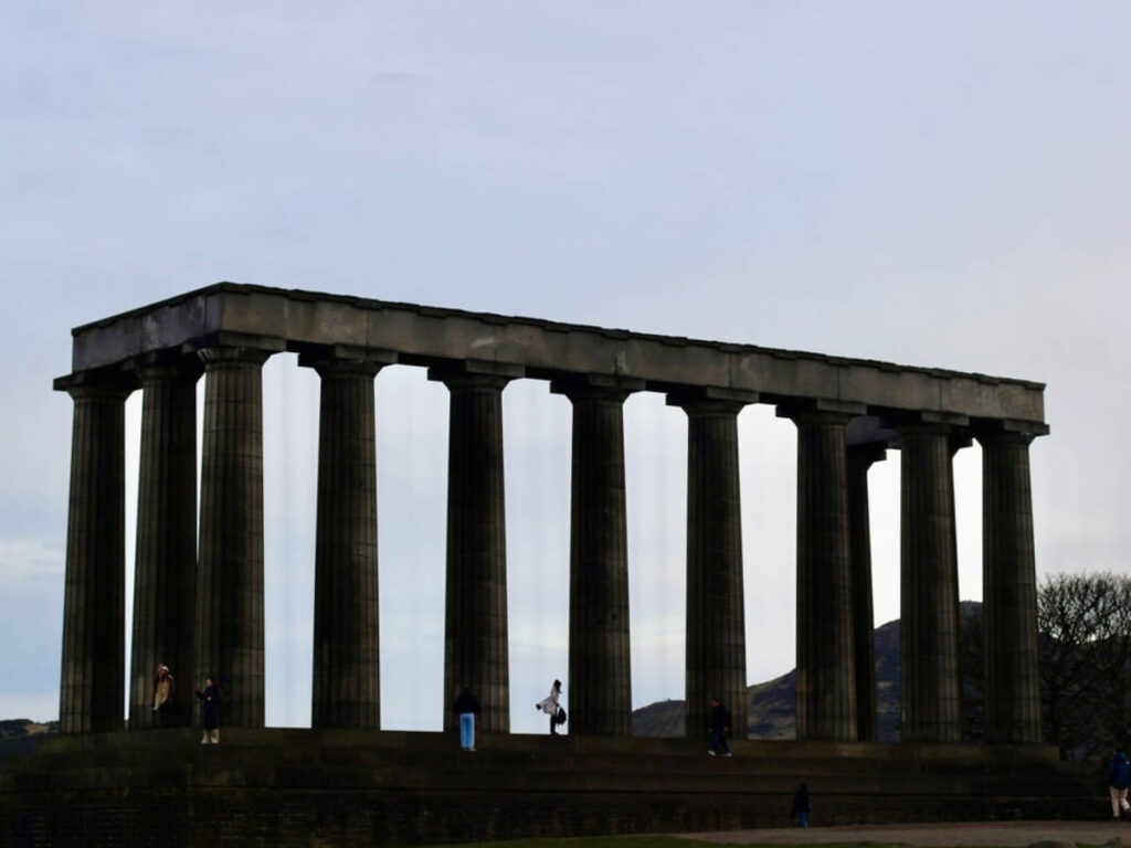 Panoramic view of the National Monument of Scotland