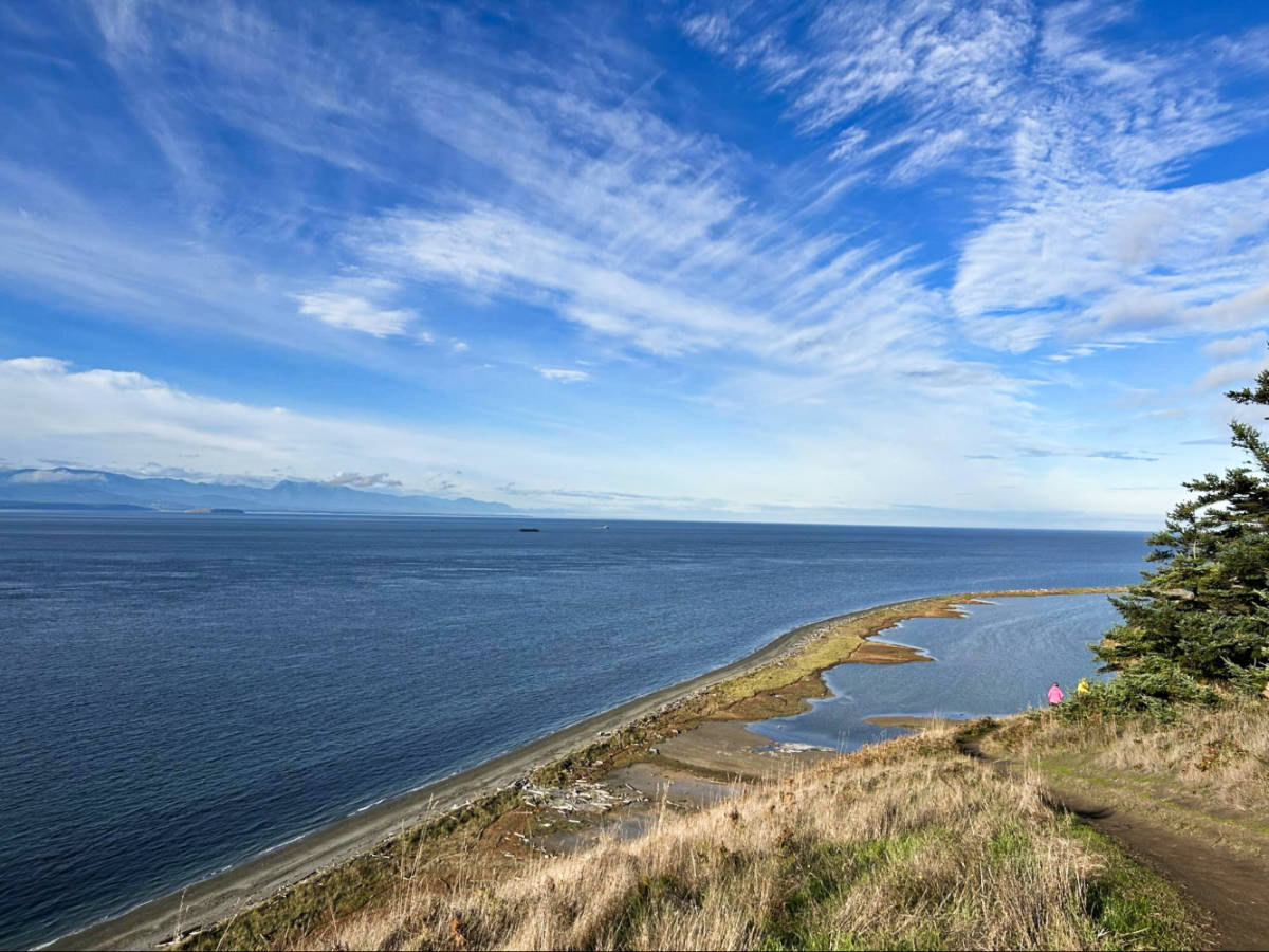 Overlooking view of the Perego's Lagoon at Ebey’s Landing National Historical Reserve
