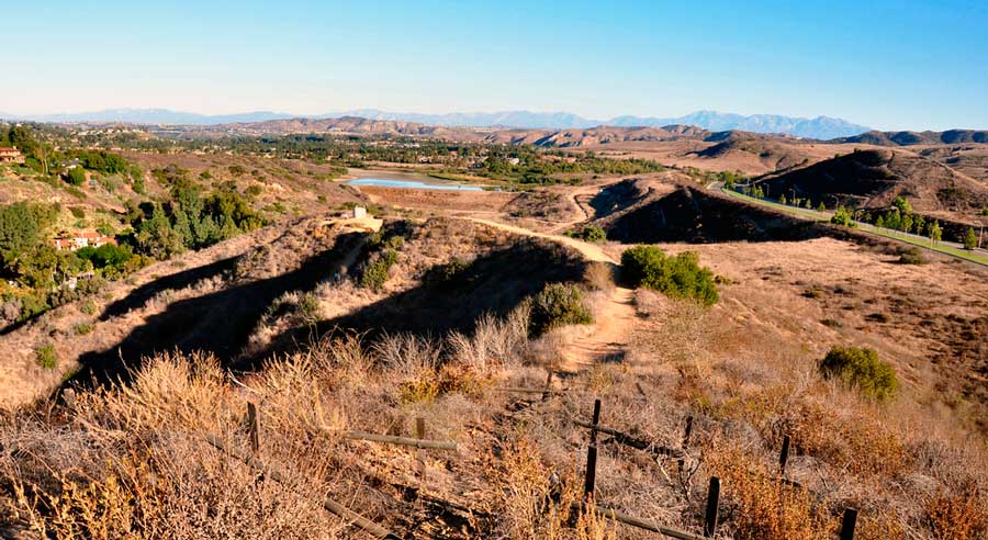 View while on a hike in Peters Canyon