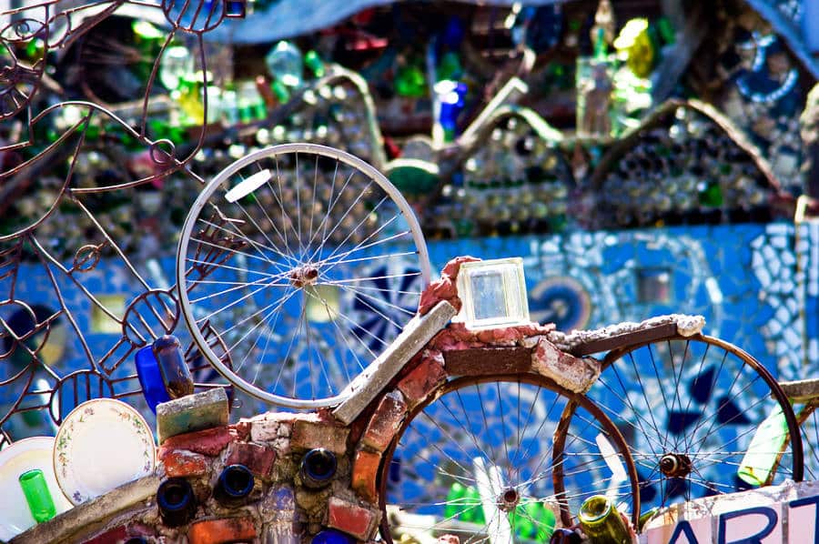 View of the folk arts at Philadelphia’s Magic Gardens