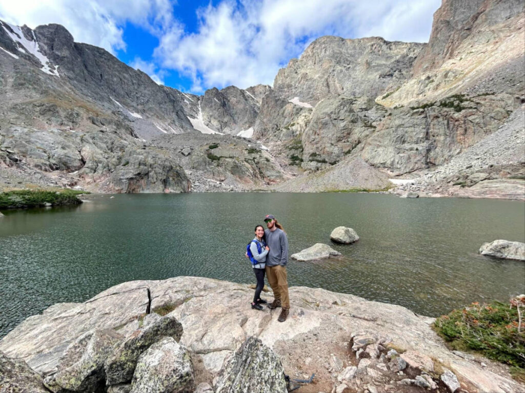 Travel Lemming editor, Abigail Bliss with her husband at the Rocky Mountain National Park