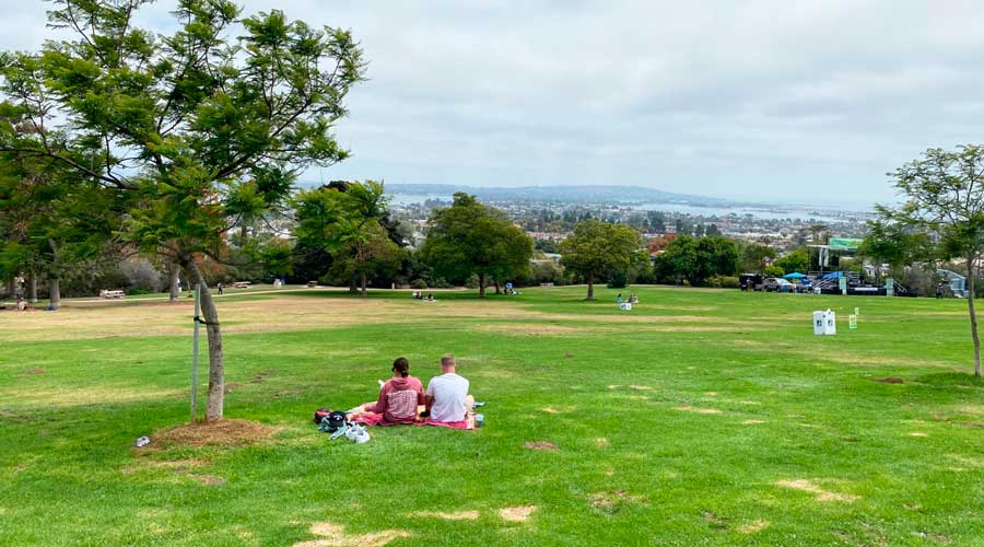 People having a picnic at Kate Sessions