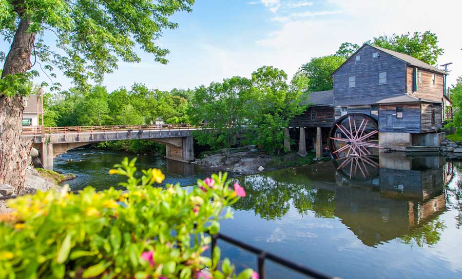 Scenic view from a old mill in Pigeon Forge
