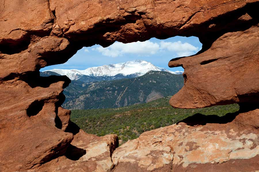 View from the top of Pikes Peak