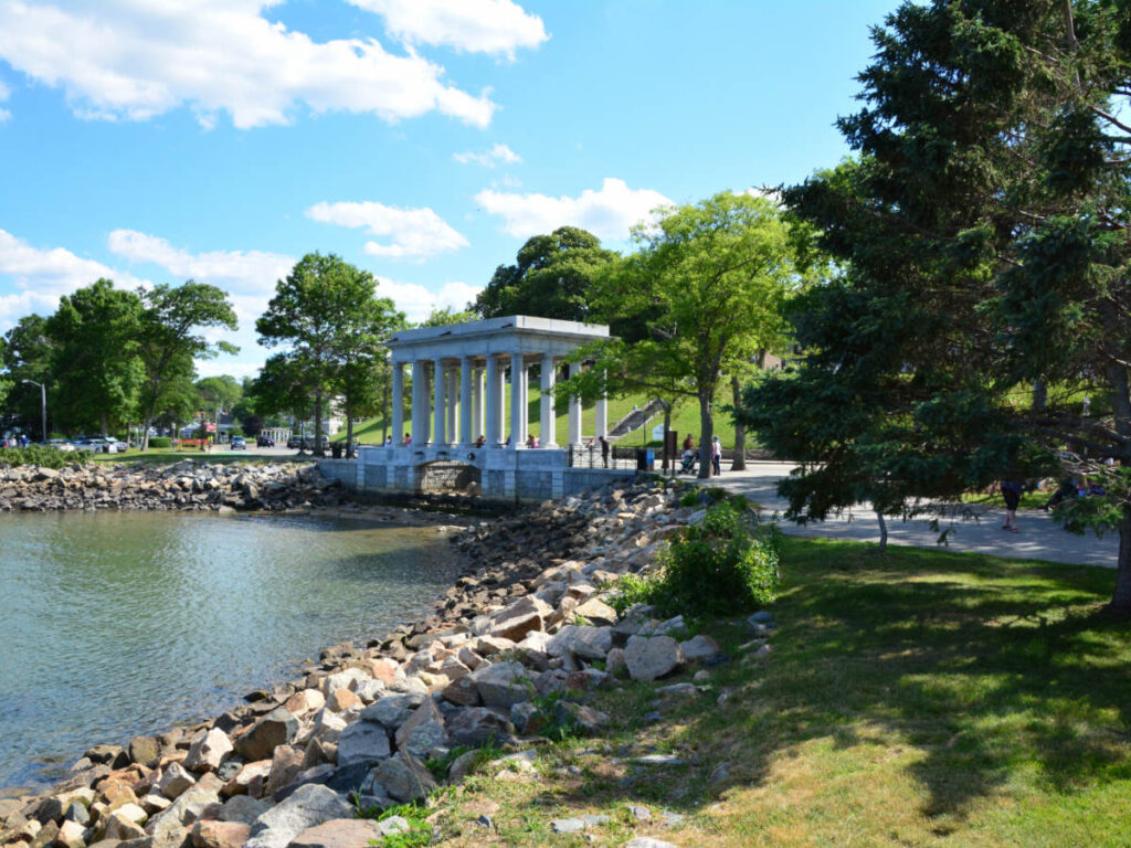 View at the Pilgrim Memorial State Park during a sunny morning