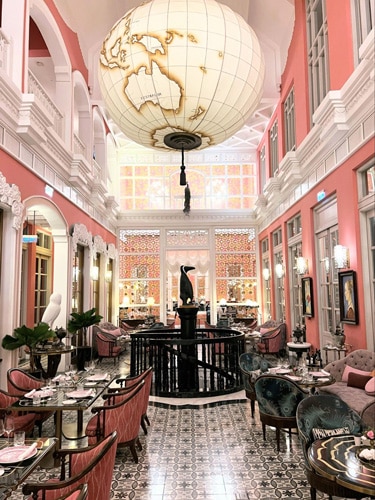 View of the staircase inside the Pink Pearl