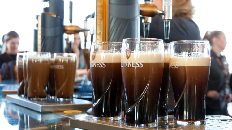 Pints of Guinness Beer