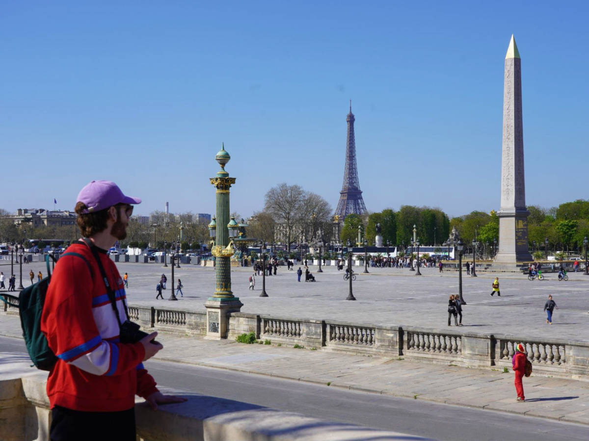Overlooking view of the Place de la Concorde