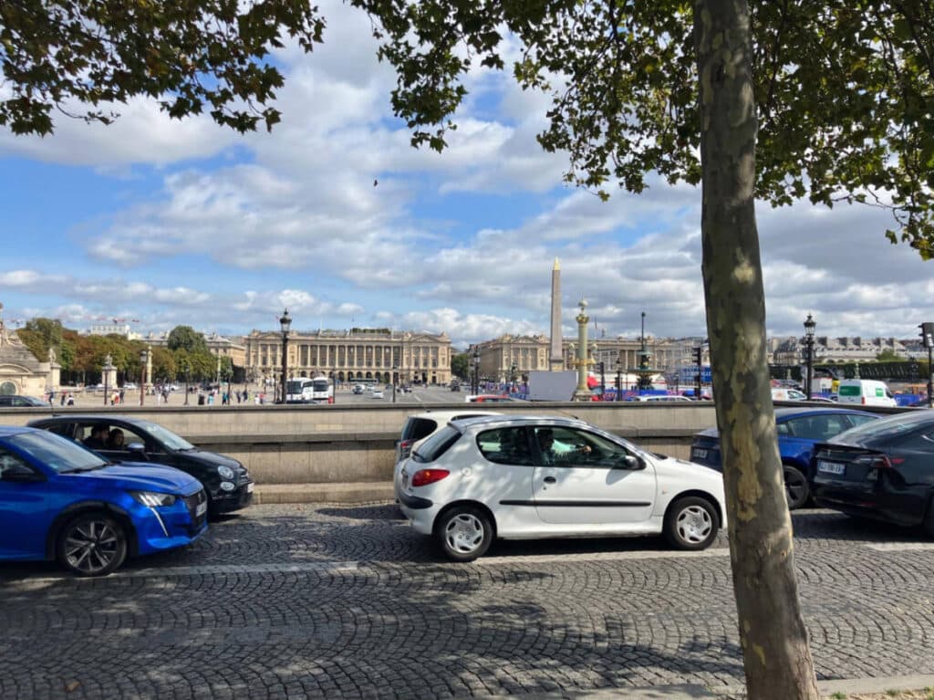 View of the Place de la Concorde in Paris