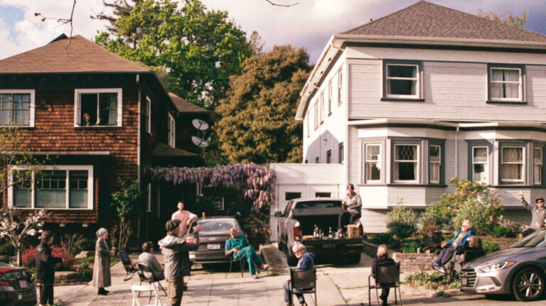 View of the residents gathering at the neighborhood in Berkeley, one of the places to live in the Bay Area