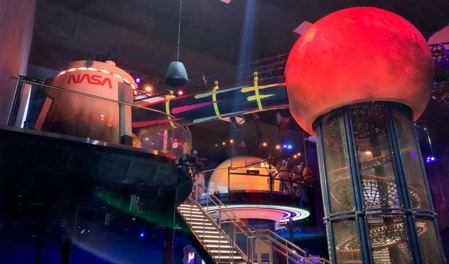 View from the inside of Planet Play