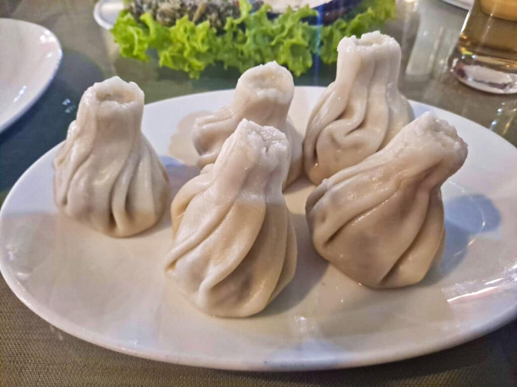 A plate of khinkali
