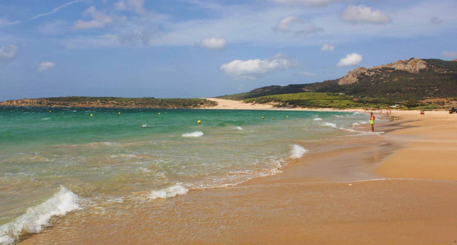 View at the Playa De Bolonia during summer