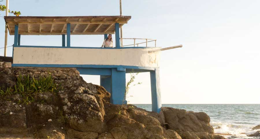 The author in Playa Los Almendros