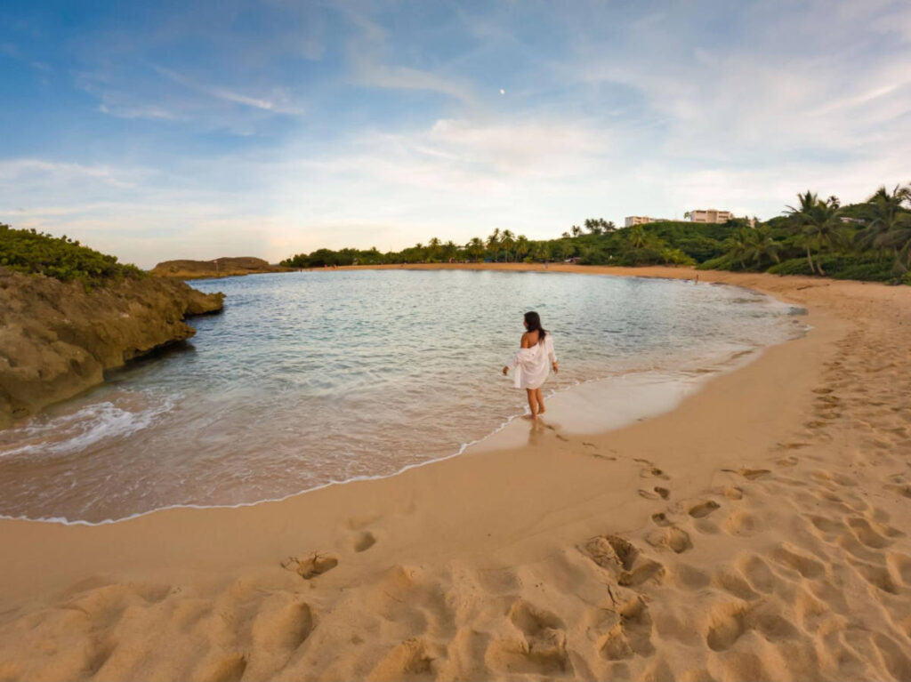 The author Vanessa Ramos enjoying her day in Playa Mar Chiquita