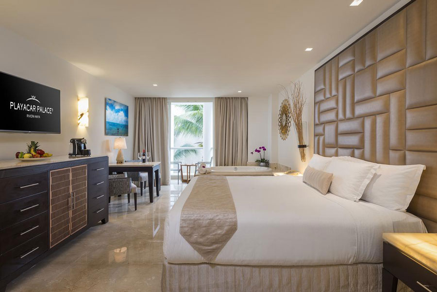 The interior of Playacar Palace Bedroom