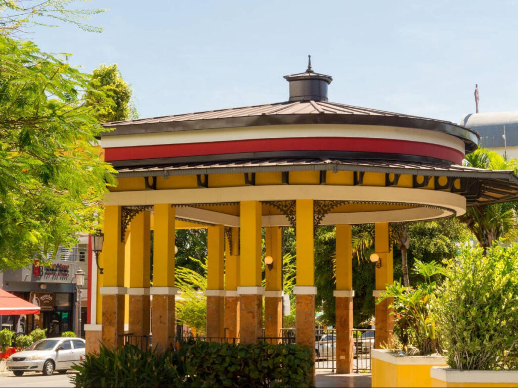 View at the Rincon’s plaza during a sunny morning