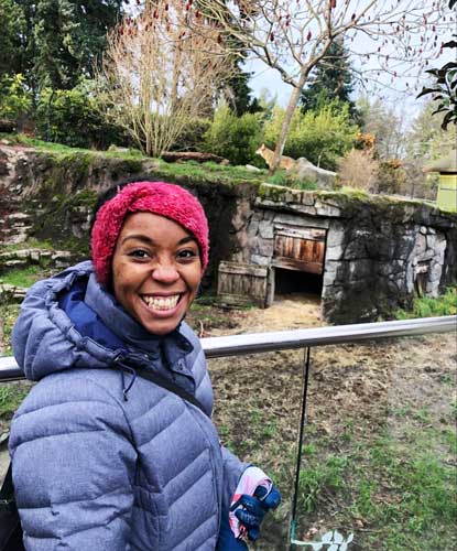 The author taking a selfie in Point Defiance Park