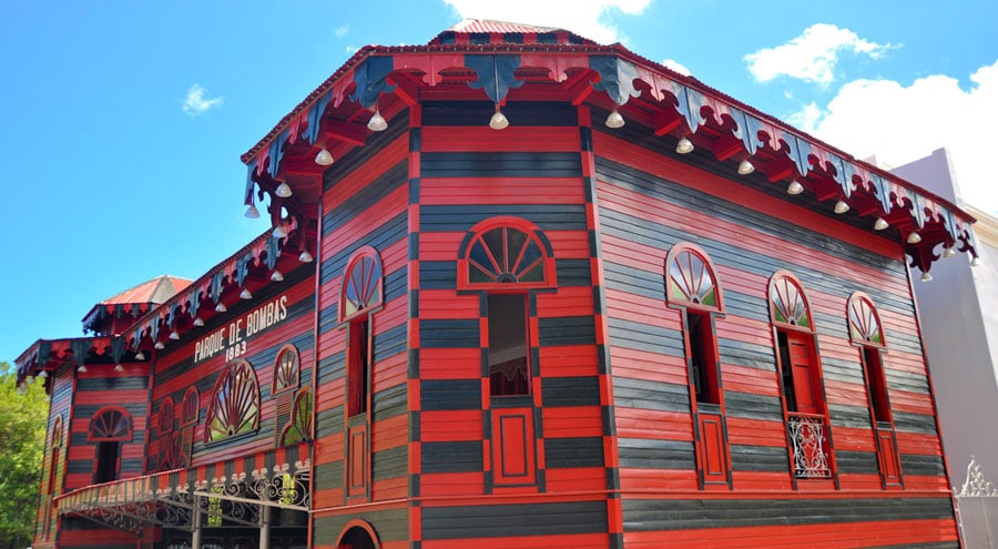 The historic Parque de Bombas in Ponce Puerto Rico