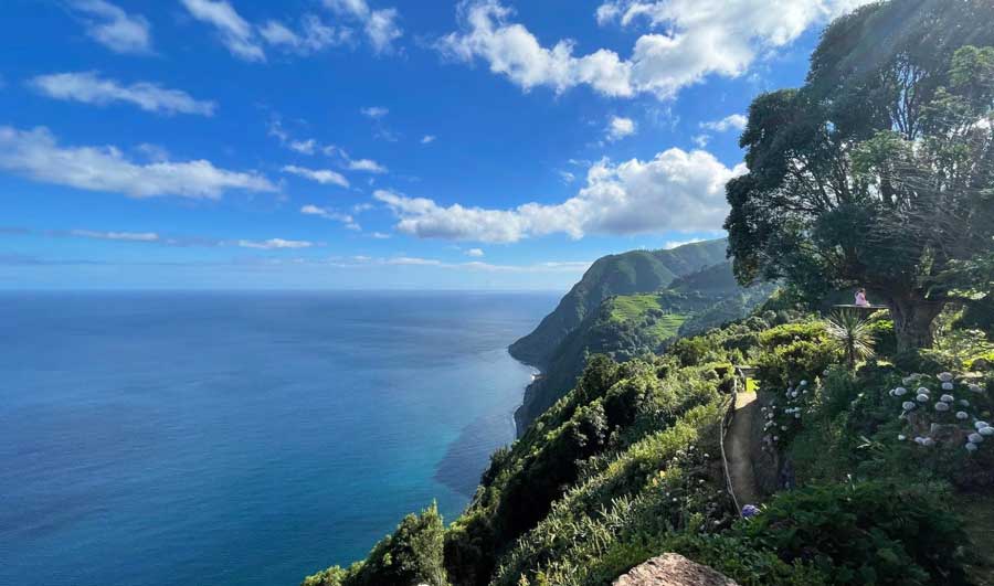 Overlooking view from the Ponta do Sossego