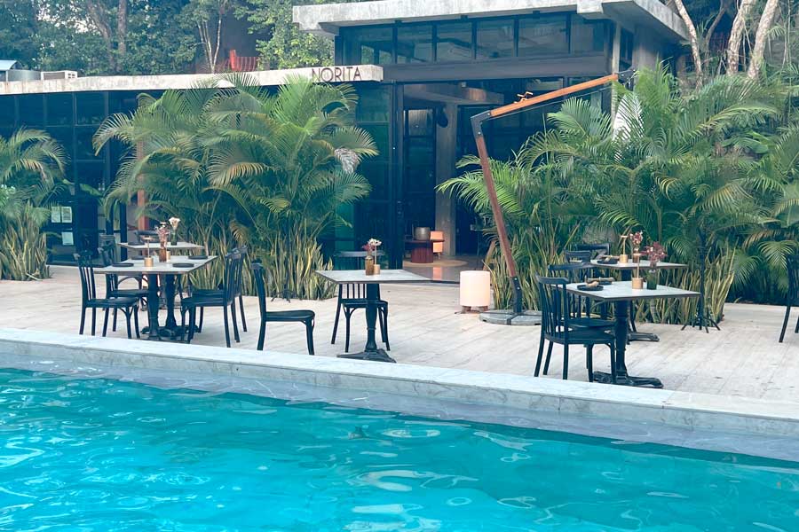 View of the pool in Arthouse
