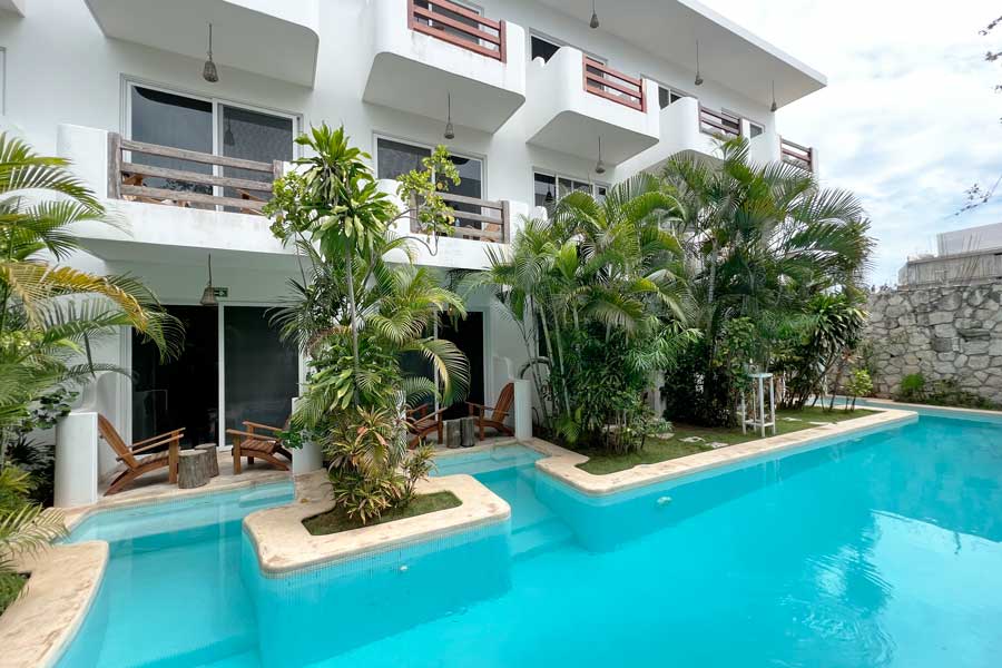 View from the pool area in Live Tulum